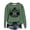 Green, variant on ibiyuan Women's Halloween Graphic Sweatshirt Crewneck Quality Shirts for Women Trendy Pumpkin Season Pumpkin Embroidered Cotton Sweater Pullover Shirt Top Halloweens Couples Gifts