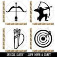 thumbnail image 2 of Archery Archer Quiver Target Bow Arrows Rubber Stamp Set for Scrapbooking Crafting Stamping - Large 1-1/4 Inch, 2 of 7