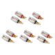 thumbnail image 1 of Caballero de Conector de Gato de Plátano Compacto de Bronce Fácil de Usar, Publicación de Unión de Terminales de Altavoces Profesionales, Altavoces para Amplificadores de DE, 1 of 7