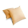 thumbnail image 2 of The HomeCentric Plain Pillow Covers Beige Pack of 2, 20"x20" (50x50 cm) Throw Pillow Cover, Art Silk Plain, Solid Throw Pillowcase For Couch, Solid Pattern Modern Style - Beige Luxury, 2 of 5