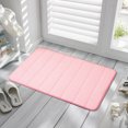 thumbnail image 4 of Fdelink Carpet Memory Foam Bath Mat Bathroom Rugs Toilet Soft Non Slip Bedroom Floor Shower Rug Decor Comfortable Water Absorbent Machine Washable Easier to Dry Floor Rug Mats Carpet Pink, 4 of 4