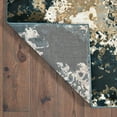 thumbnail image 2 of 7' x 10' Ivory Navy Abstract Marble Indoor Area Rug, 2 of 3