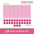 thumbnail image 4 of Everest Toys Crazy Forts, Pink, 4 of 5
