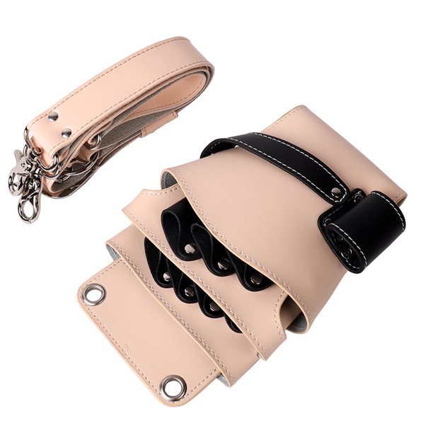 Paquete de cinturo de peluquero suave y desmontable, tijeras, herramientas para cortar el cabello, funda, cinturón, tijeras de peluquería, accesorios, Yuyangstore Barber Scissors Waist Pouch