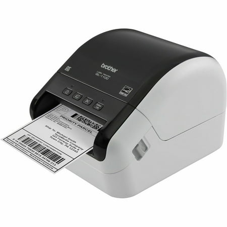 Brother - QL-1100 Wide Format, Postage and Barcode Professional Label Printer - White/Black