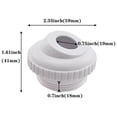thumbnail image 5 of Visland 2Pcs Pool Jet Nozzle 1.5 Inches Thread Ring Hot Tub Directional Flow Inlet Jet Swimming Pool Return Jet Replacement for Cleaning, 5 of 5