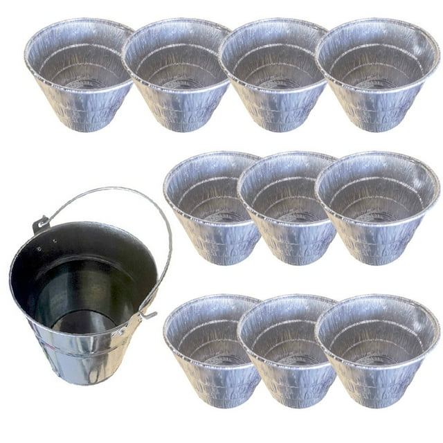 Seau à Graisse en Papier D\'aluminium pour Gril à Granules de BBQ, Doublé, BBQ Extérieur pour Traeger