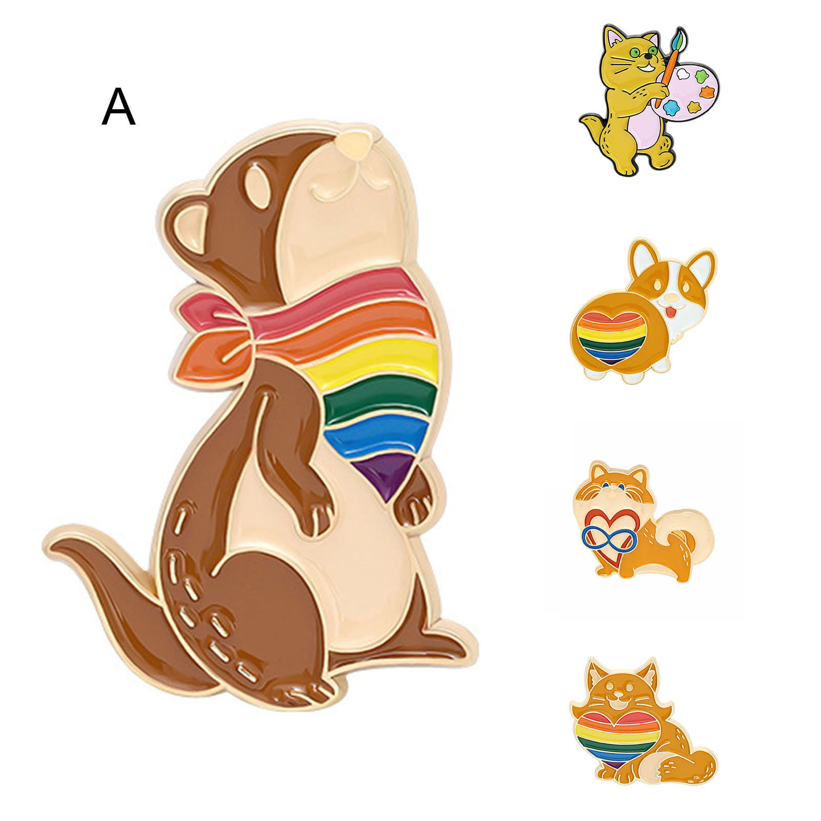 Squirrel Woodland Animal Woods Camping Dangle Charm for European Bead Bracelets Fashion Jewelry for Women Man
