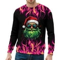 thumbnail image 3 of IWRICH Christmas Sweatshirts for Men 2025 3D Printed Funny Graphic Long Sleeve T-Shirt Crewneck Hoodless Winter Clothes 6-Black XL, 3 of 5