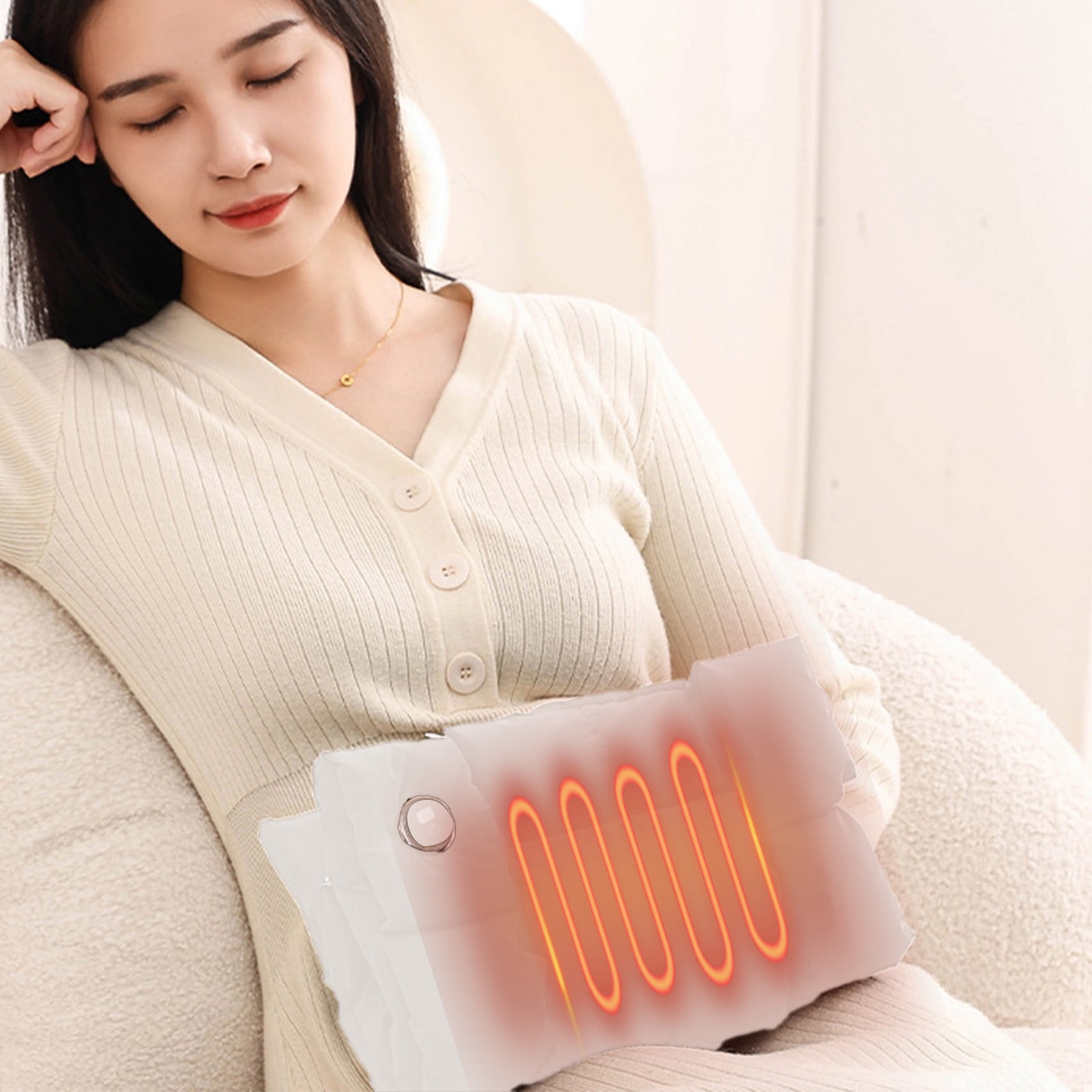 Ovzne USB Graphene Hand Warmer – 3-Heat Setting Plug-In Warmer for Cold Days, Work Relaxation