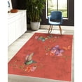 thumbnail image 4 of Butterfly Decorative Rug, Springtime Flying Moths on Vintage Style Background Wings Transformation, Quality Carpet for Bedroom Dorm and Living Room, 6 Sizes, Burnt Sienna, by Ambesonne, 4 of 4