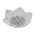 thumbnail image 3 of Unique Bargains 1 Pc Waterproof Soap Holder Flower Gray Soap Holder for Bathroom 5.31"x5.12"x1.38", 3 of 6