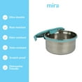thumbnail image 5 of MIRA 50oz Stainless Steel Salad Container for Lunch, Locking Lid, Frost, 5 of 6