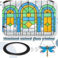 thumbnail image 3 of Black PET Stained Glass Lead Lines Stained Glass Leading Strips 3mm 216ft for Glass Painting SurfacesGallery Window, 3 of 5