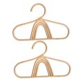 thumbnail image 4 of OUNONA 2pcs Rattan Hanger Baby Closet Organizers Khaki Clothes Storage Parents, 4 of 8