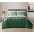 thumbnail image 3 of Style2 Mix & Match 7-Piece Reversible Bed in a Bag Comforter Set with Sheets, Green, Queen, 3 of 16