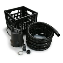 ECO-FLO SUP Series 1/4 HP 1980 gph Thermoplastic Switchless Switch Bottom AC Submersible Utility Pum