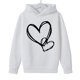 thumbnail image 3 of Sudadera con capucha y estampado de corazón de San Valentín, sudadera de manga larga para niños y niñas, chaqueta para niñas de talla mediana y grande., 3 of 7