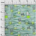 thumbnail image 2 of oneOone Cotton Poplin Twill Teal Green Fabric Cactus Sewing Material Print Fabric By The Yard 56 Inch Wide, 2 of 6