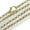 Antique Bronze, variant on 50Strands Iron Rolo Chains Necklace Makings with Lobster Clasps Soldered-Gunmetal-17.7" (45cm)