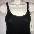 thumbnail image 3 of Blusa de tirantes con encaje para dama , talla S , color negro., 3 of 3