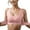 Pink, variant on Women's Front Closure Yoga Bra Lace Trim Seamless Comfort Wireless Support Adjustable Strap Sleepwear Activewear, Green, Size M