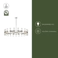 thumbnail image 3 of Alora Lighting Ch309042cg Revolve 42 Light 60" Wide Taper Candle Chandelier - Bronze, 3 of 7