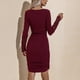 thumbnail image 2 of Vestido De Manga Larga De Encaje Con Cuello Redondo, Decoración De Botones Otoño Invierno Lavar A Máquina Vestido De Manga Larga De Encaje De Mujer Para El Ocio Para Ir De, 2 of 8