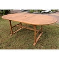 thumbnail image 2 of International Caravan Royal Fiji 59-inch / 79-inch Acacia Oval Extendable Dining Table w/Fold Out Leaf, stain color, 2 of 2