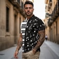 thumbnail image 3 of HUIACONG Couples Matching Golf Shirts His and Hers Clothing Sleeveless Athletic Tops for Women Quick Dry Mens Short Sleeve Collared Golf Shirt Lightweight Casual Sports Wear Music Notes Man XL, 3 of 6
