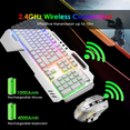thumbnail image 3 of LexonElec Wireless RGB Backlit Gaming Keyboard & Mouse Set, Black, 3 of 6