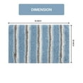 thumbnail image 2 of Home Weavers Glamour Collection Microfiber Bath Rug, Non-Slip TPR Backing, Soft Absorbent Bathroom Rug, Machine Washable, 20" x 32", Blue, 2 of 5