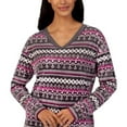 thumbnail image 3 of Nautica Women's 2 Piece Fleece Pajama Sleepwear Set (Grey) Medium, 3 of 4