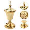 thumbnail image 3 of 1pc Metal Craft Incense Burner Decor Creative Metal Aroma Burner Adornment, 3 of 8