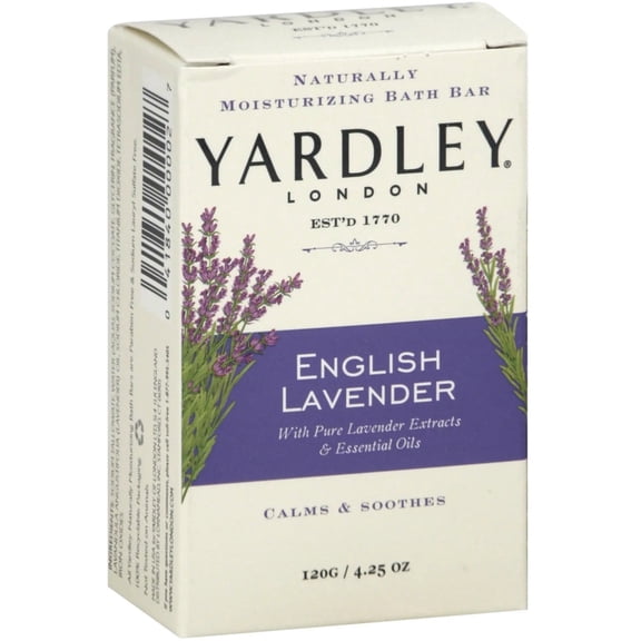 Yardley London Moisturizing Bar English Lavender with Essential Oils 4.25 Oz - 6 Pack