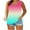Pink, variant on Kovlvoll Plus Size Tank Tops Button Crew Neck Sleeveless Shirts Summer Color Block Oversized Casual Loose Tanks