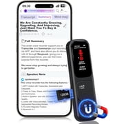 YIYUN 128GB Smart Voice Recorder with AI Transcribe & Real-Time Translation - 3072kbps HD Audio, APP Control, Playback & Summary for Meetings/Lectures.