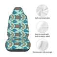 thumbnail image 4 of Wukai Turtles And Seahorses Full Set Car Seat Covers with Soft Padding Universal Auto Front Seats Protector and Cushion Mat, 4 of 5