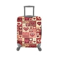 thumbnail image 5 of HELLHERO Heart Patchwork Pattern Bottom Zipper Baggage Covers Polyester Fabric Durable Luggage Cover Anti Pollution Suitcase Cover for Men, 5 of 8