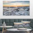 thumbnail image 1 of White Surf with Turbulent Sea - Seashore Canvas Art Print, 1 of 4
