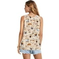 thumbnail image 2 of FUIALDOLG Coffee Theme Tops for Women Summer Outfits V Neck Tank Tops Soft Comfortable Sleeveless Tshirt Loose Fit Casual Tunic Tops Workout Yoga Tops,M, 2 of 7