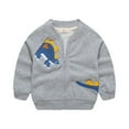 thumbnail image 1 of AMERTEER Cardigan Décontracté à Manches Longues pour Garçons Veste de Baseball Cardigan Haut, 1 of 5