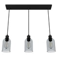 thumbnail image 5 of Hunter - Lochemeade 3-light Natural Black Iron, Large Cluster Light, Dimmable, Modern Style, Linear Shaped, for Bedrooms, Dining, Living Rooms - 19717, 5 of 9