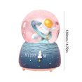thumbnail image 3 of Decoración de bola de nieve de astronauta caja de música luminosa giratoria decoración de escritorio creativa Sywqhk Libre de BPA, 3 of 3