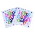thumbnail image 1 of RV Paquete de 40 servilletas de papel coloridas – Servilletas desechables para fiestas de cumpleaños, origami, para catering, aniversario, boda, decoración de mesa, reunión familiar brillar Electrónica, 1 of 5