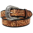 thumbnail image 2 of 38  1-1/2" Wide Western Cowboy Antique Floral Tooled Full-Grain Leather Belt 2679RS, 2 of 2