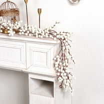 StSilkitty Christmas Artificial Garland with Realistic Berries and Branches for Decor,Indoor Mantle,Wall,Door,Weddings Events