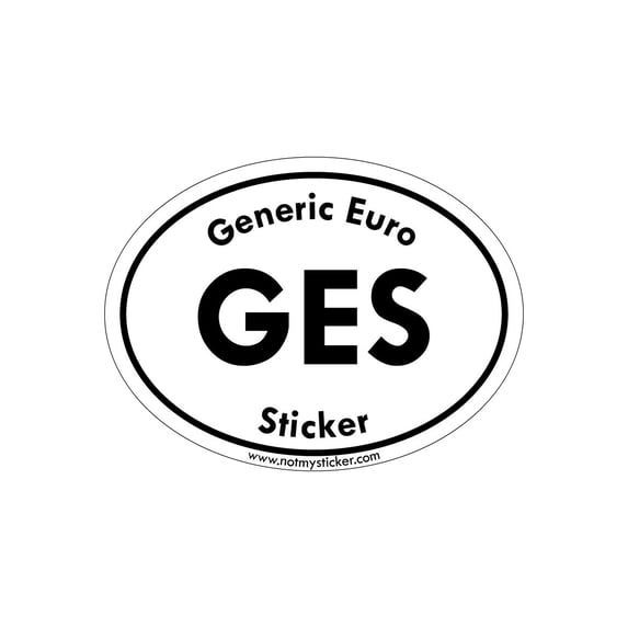 168-GES GENERIC EURO STICKER