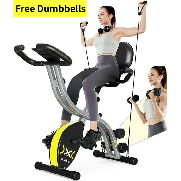 Pooboo Exercise Bikes 16 Levels Magnetic Resistance Stationary Bike Workout Cycling