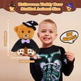 thumbnail image 2 of SUWJELANY Halloween Teddy Bear Stuffed Animals, 11'' Cute Stuffed Animal Plush Toy,Halloween Cloak Teddy Bear Plush Toy with Hat,Halloween Gifts for Kids and Adults, 2 of 6
